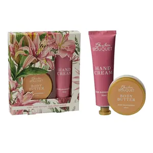 Gift Set Rose Damascena 135 ml Floral Fragrance with Body Butter for Women