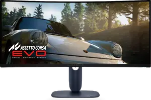Alienware AW3425DW 34 collu QD-OLED datora monitors ar 3440 x 1440 izšķirtspēju Wide Quad HD 21:9 malu attiecību 0.03 ms reakcijas laiku un iebūvētu USB centrmezglu