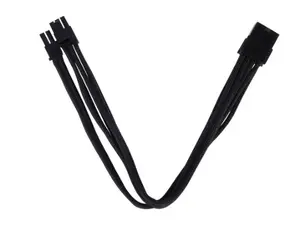 SilverStone SST-PP07-PCIB Strāvas kabelis 0.25 m PCI-E 8-pin līdz 6+2 pin Male
