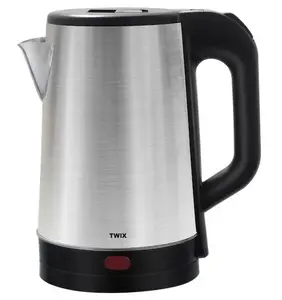 Twix TWIX 85158 Electric Kettle with 1.8 L Capacity, 1500W Power, Stainless Steel Body, and Concealed Disc Heating Element