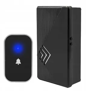 GreenBlue GB237 Wireless Doorbell with 38 Melodies, 90 dB Volume, 200 m Range, Black