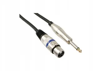 Audio cable VELLEMAN PAC116-1 with 1 x XLR male and 1 x 6.35 mm mono jack connectors