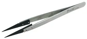 Pros Kit Pinceta rozpraszająca ładunki statyczne z miękką końcówką (do delikatnych końcówek) 130 mm Pro'sKit (TZ-300A)
