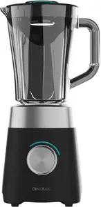 Настольный блендер Cecotec Power Black Titanium 1300 MAX 1300 Вт 1.5 л Черный, Серый Поворотное управление Титановые ножи 20000 об/мин