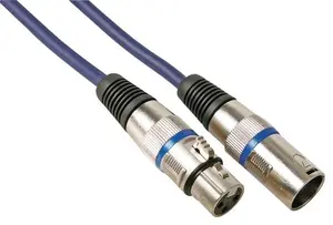 HQ Power Professional DMX 10m audio cable XLR (3-pin) Black