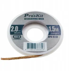 Proskit 8PK-031B Desoldering Braid 2.0 mm Width 1.5 m Length