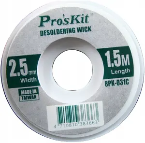 Proskit Desoldering Braid 2.5 mm width 1.5 m length 8PK-031C