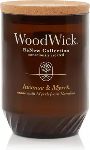 Yankee Candle WoodWick Incense & Myrrh Brown Medium Scented Candle