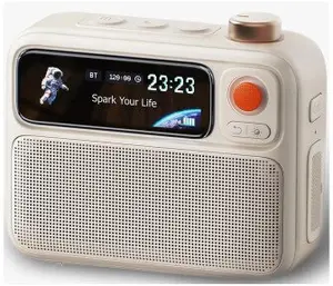 Divoom FlowToo white Bluetooth speaker with sleep aid function