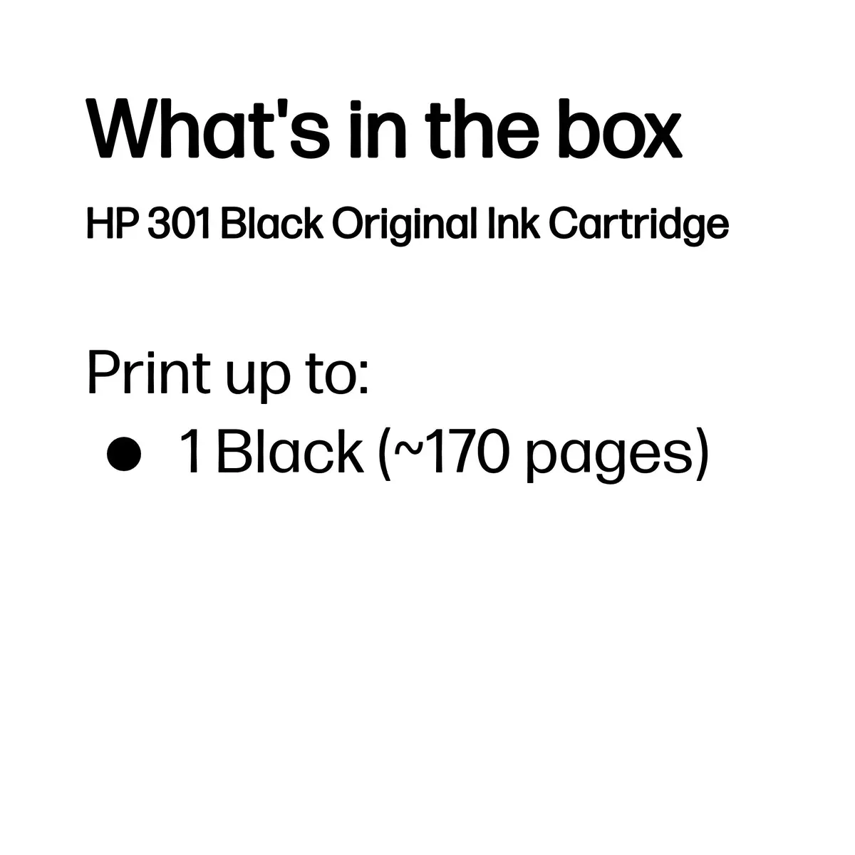 HP 301 Black Original Ink Cartridge CH561EE#LS1 Photo 4