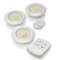 Konnoc SP-NL1016 LED naktsgaismas komplekts 3 gabalas ar tālvadības pulti 3W COB
