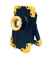 Pavexim S-207 Universālais lukturis Melns un Dzeltens ar COB LED, 5 W Jaudu, 400 lm Gaismas Plūsmu, IP44 Aizsardzību un AA Baterijām