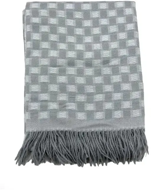 MONROE Monroe PLAID BLANKET CHECKERS GREY