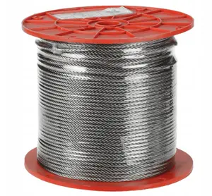 DELTA-OPTI Стальной тросик GÓRALMET LS-4/200/INOX316 4 мм 200 м из нержавеющей стали