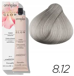 Ronney FARMAVITA Omniplex Blossom Glow Безаммиачный тонер для волос 8/12 Стальной 100мл