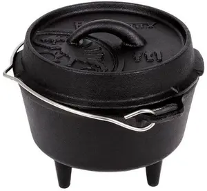 Lumarko Petromax ft1 Dutch oven made of cast iron with 0.93 L capacity in black