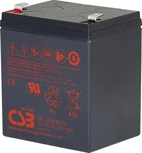 CSB Lead acid battery 12V 5Ah@C20 21W@15min F2 Pb AGM VRLA CSB