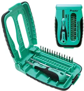 Ручной набор отверток Pro'sKit SD-9804 с насадками Phillips, шлиц и звездочка - 15 предметов