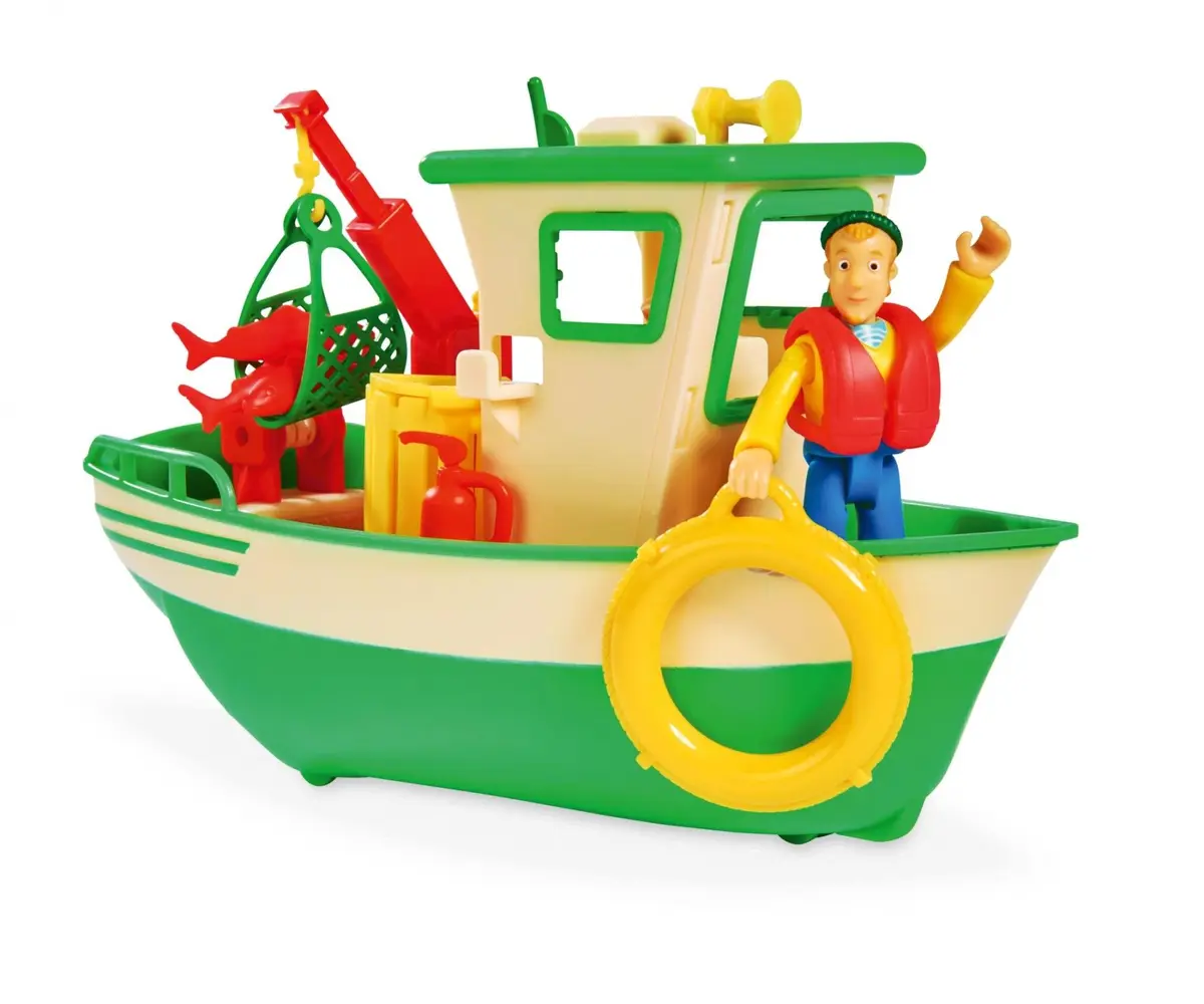 Simba-Dickie Fireman Sam Charlie's Fishing Boat Toy Photo 7
