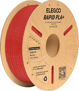 Elegoo RAPID PLA+ 3D Printer Filament 1.75 mm Red 1 kg