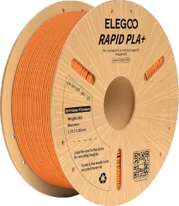 Elegoo RAPID PLA+ 3D Printer Filament 1.75mm Orange 1kg