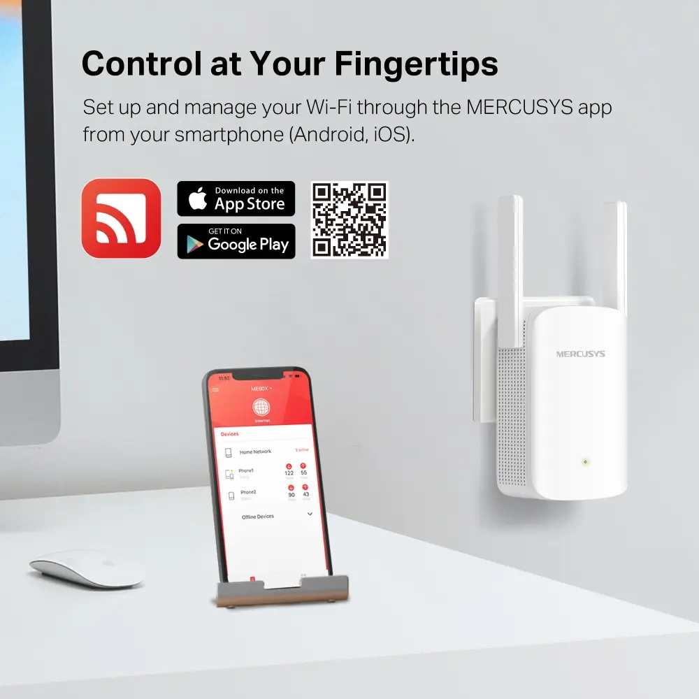 Mercusys ME60X AX1500 Wi-Fi 6 Range Extender Photo 8