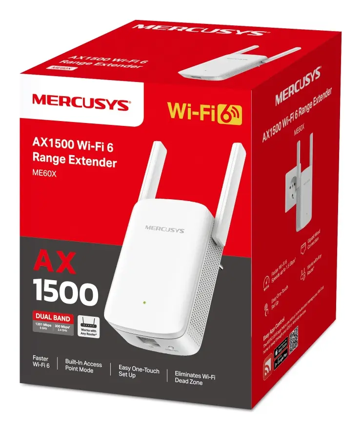 Mercusys ME60X AX1500 Wi-Fi 6 Range Extender Photo 9