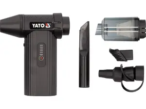 YATO YT-82936 Mini turbo pūtējs un putekļu sūcējs ar piederumiem
