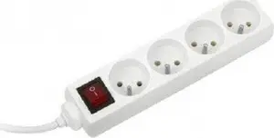 Сетевой удлинитель Phoenix Contact DX-4FS с выключателем 4 розетки 5м
