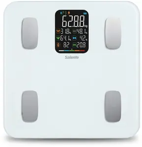 EVO Salente MaxFit Viedie diagnostiskie ķermeņa sastāva svari ar Bluetooth Balti