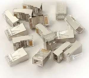 DIGITUS X-ML-6AF-IMP RJ45 Категория 6A Экранированный Штекерный Разъем Серый 100 Штук