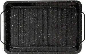 Vilde GRANITICA Гранитная жаровня с решеткой 31,5x21,5x3,5 см
