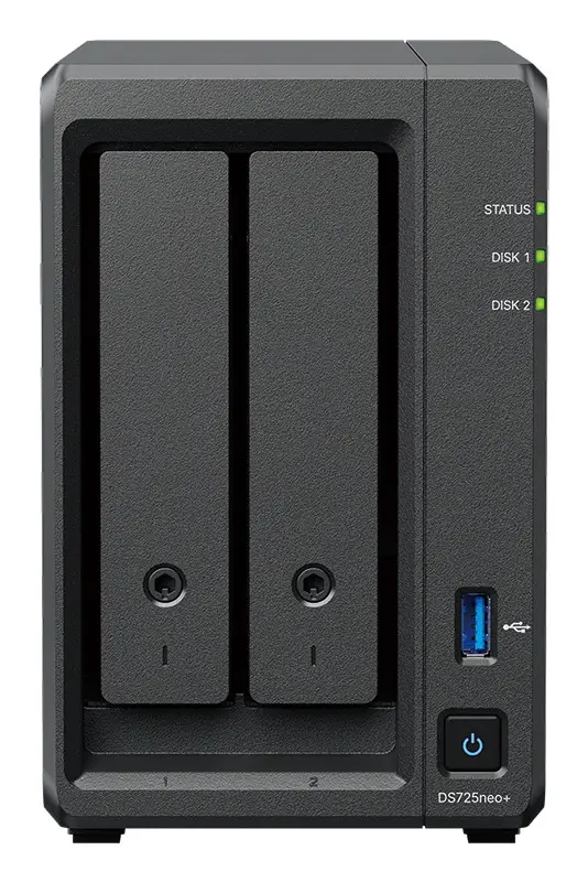 Synology DiskStation DS725NEO+ kompakts tīkla krātuves