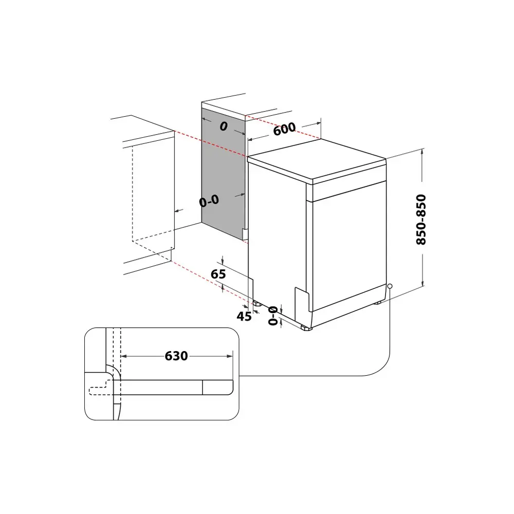 Whirlpool W7F HS31 Freestanding Dishwasher Photo 8
