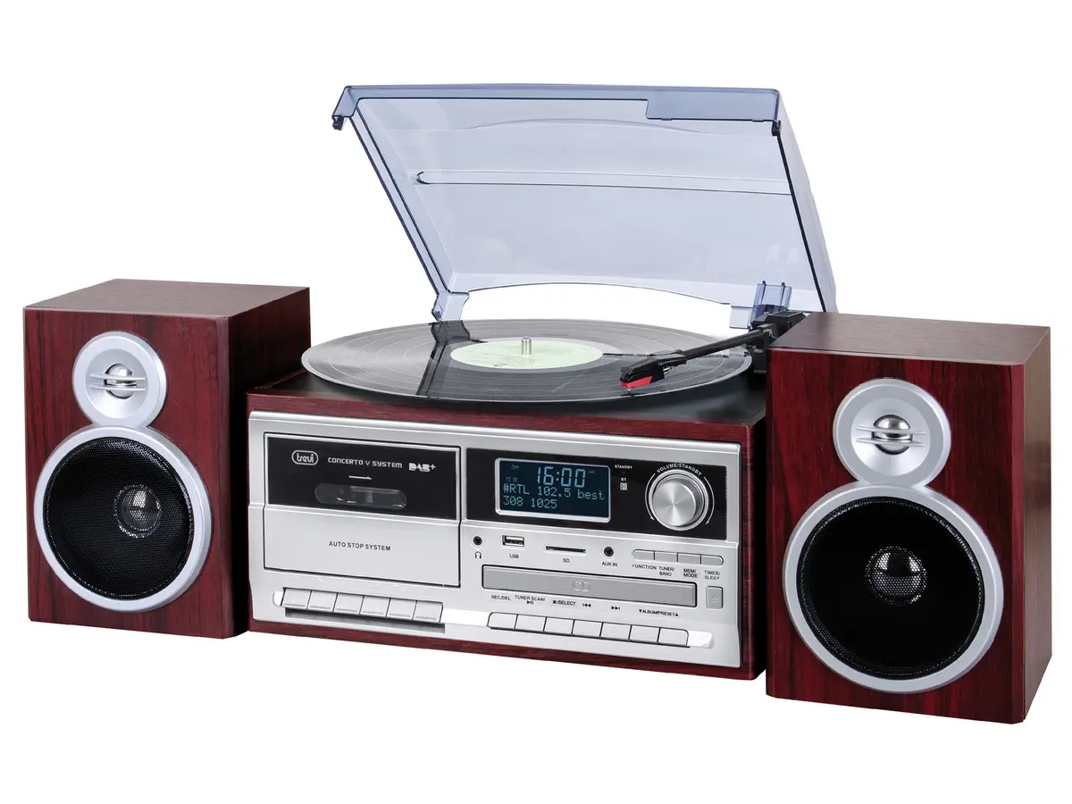 Stereo Turntable System with DAB /