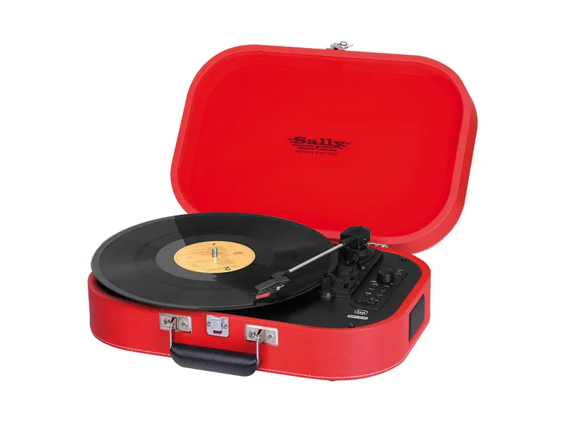 Portable briefcase cabinet with vinyl finish