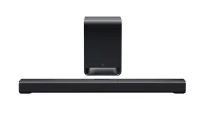 TCL S60K 3.1 Kanālu Dolby Atmos Soundbar ar bezvadu zemfrekvences skaļruni 340 W Tumšais titāns