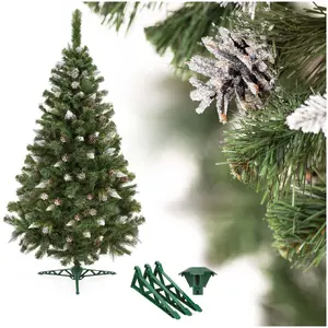 Искусственная рождественская ель Springos Diamond Pine с эффектом снега 180 см зеленая