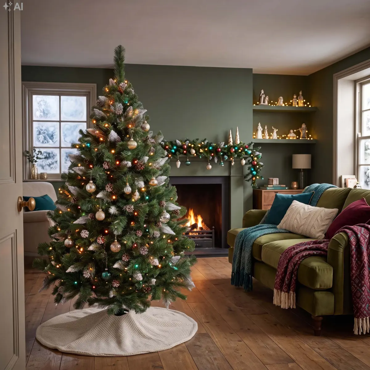 Springos Diamond Pine Artificial Christmas Tree 180 cm Photo 10