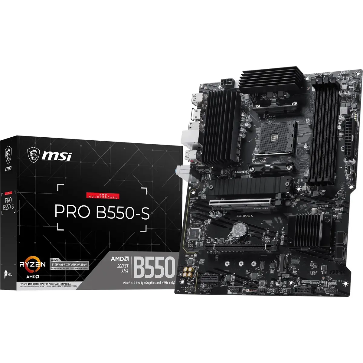MSI PRO B550-S AMD AM4 mātesplate