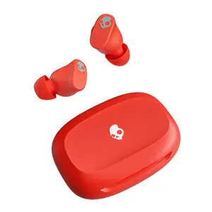 Skullcandy Smokin' Buds TWS bezvadu austiņas Bluetooth sarkanas binaurālas ar iebūvētu mikrofonu
