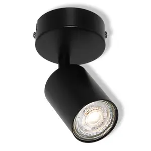 Spotlight Ledvance Osram GU10 6W IP20 Modern Ceiling Black Steel