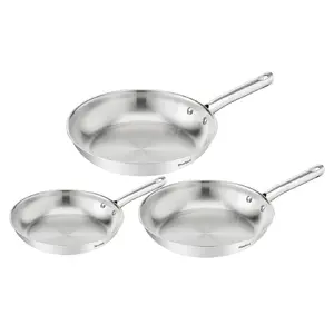 Tefal B866S334 Набор сковород 3 предмета нержавеющая сталь диаметром 20 см, 24 см и 28 см