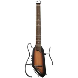Электроакустическая гитара Donner Hush I Pro Sunburst с корпусом из красного дерева, встроенным тюнером, эквалайзером и аккумулятором