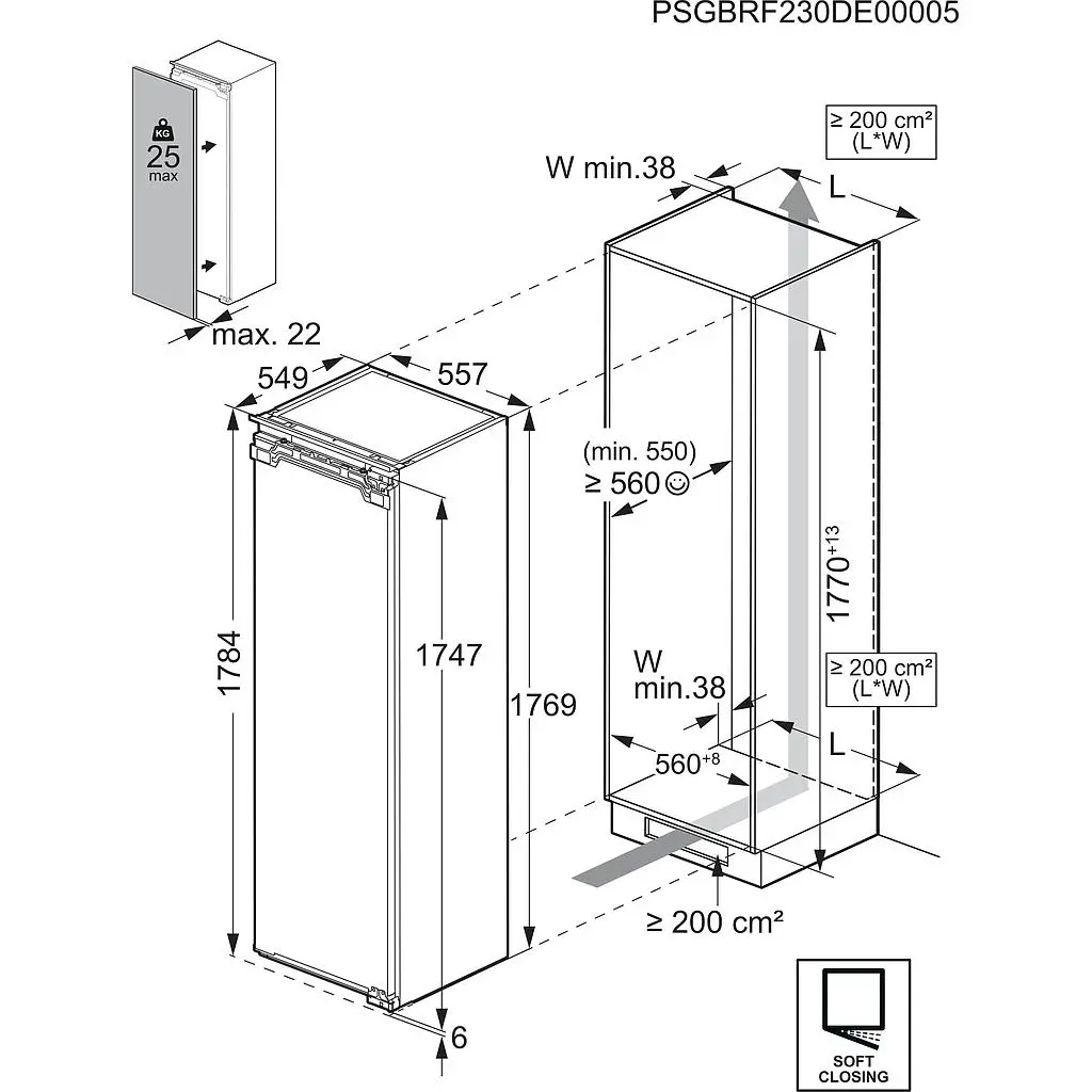 AEG TK9CS181DC Built-in Fridge-Freezer Photo 2