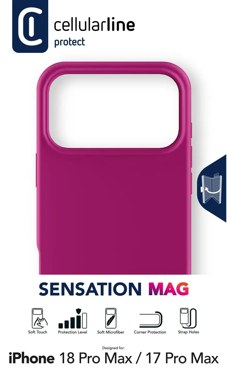 Cellularline Sensation Mag Cover iPhone 18 Pro Max Pink Photo 3