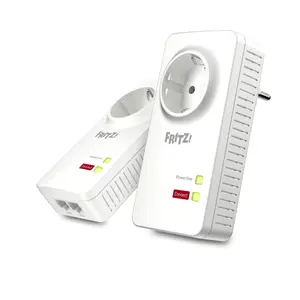 Адаптер Powerline FRITZ! 1220 Set International 1200 Мбит/с Gigabit Ethernet Тип F Белый 2 шт