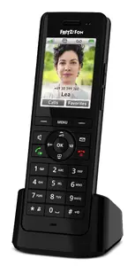 FRITZ DECT Telephone X6 Black International Wireless Handset with Speakerphone Caller ID and 100-Entry Phonebook