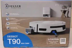 Ecovacs DEEBOT T90 Max OMNI Robot Vacuum Cleaner Wet and Dry 30000 Pa White