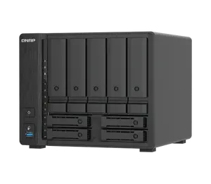 QNAP TS-H966TX NAS Tornis Intel Core i3 8 GB DDR5 QTS Melns